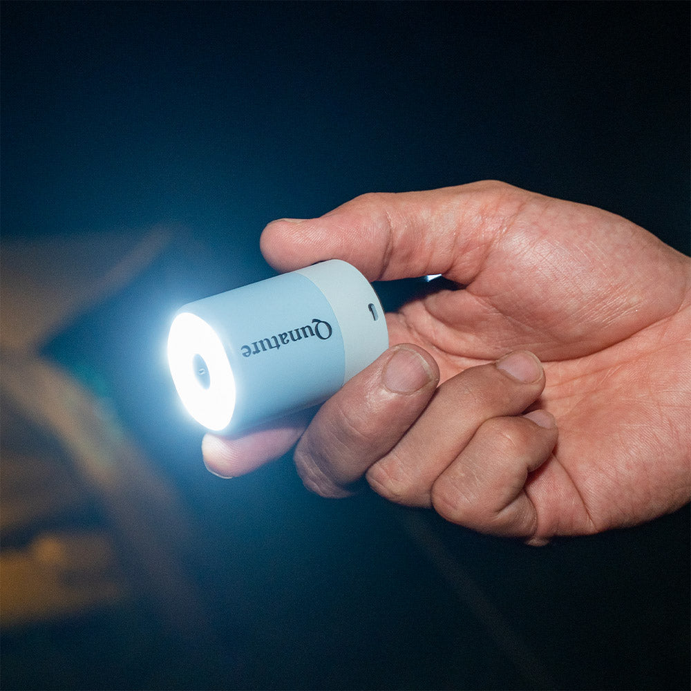 Qunature 電動エアーポンプ 送風/吸引 小型 LEDランタン機能 マグネット内蔵 60010900