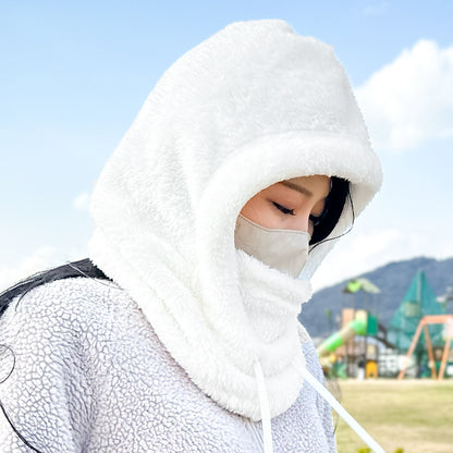 Qunature バラクラバ 厚手ボアフリース 着用イメージ