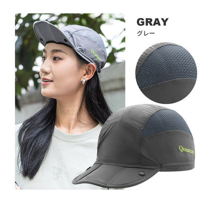Qunature 折りたためるキャップ メッシュ 軽量 ナイロン UVカット 男女兼用 商品画像15