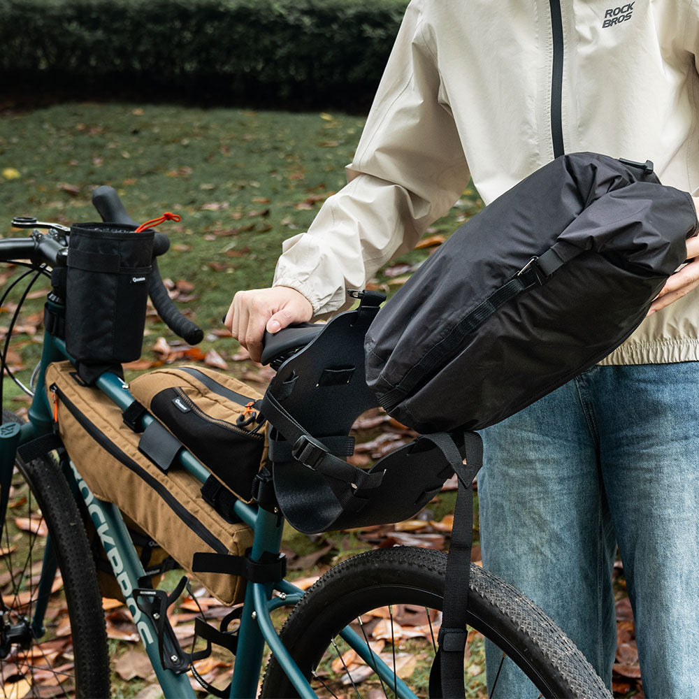 Qunature サドルバッグホルダー 3点固定 ワンタッチ着脱 高密度PP板 自転車 商品画像14
