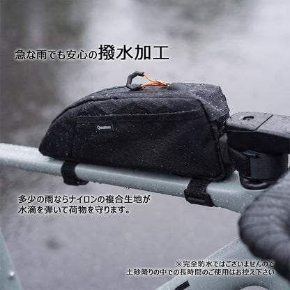 Qunature トップチューブバッグ 自転車 防水 超スリム 2WAY固定 ロードバイク 商品画像3