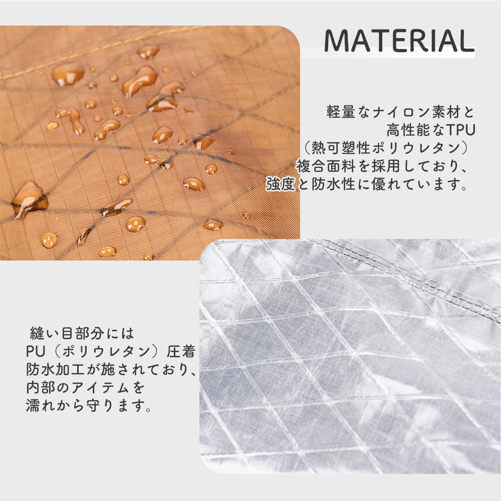 Qunature ドライバッグ 完全防水 シームテープ加工 エアバルブ搭載 ロールトップ 商品画像6