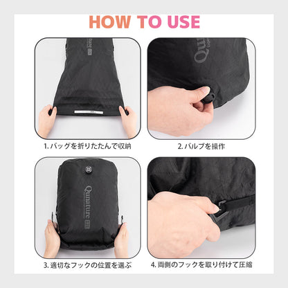 Qunature ドライバッグ 完全防水 シームテープ加工 エアバルブ搭載 ロールトップ 商品画像9