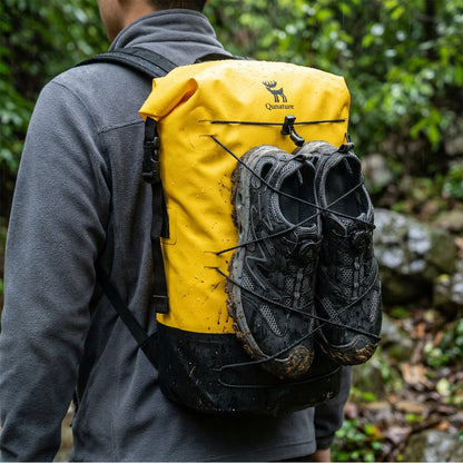 Qunature 防水バックパック 20L ロールトップ式 シームレス縫製