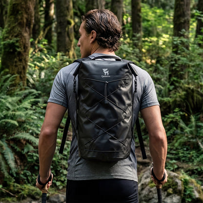 Qunature 防水バックパック 20L ロールトップ式 シームレス縫製