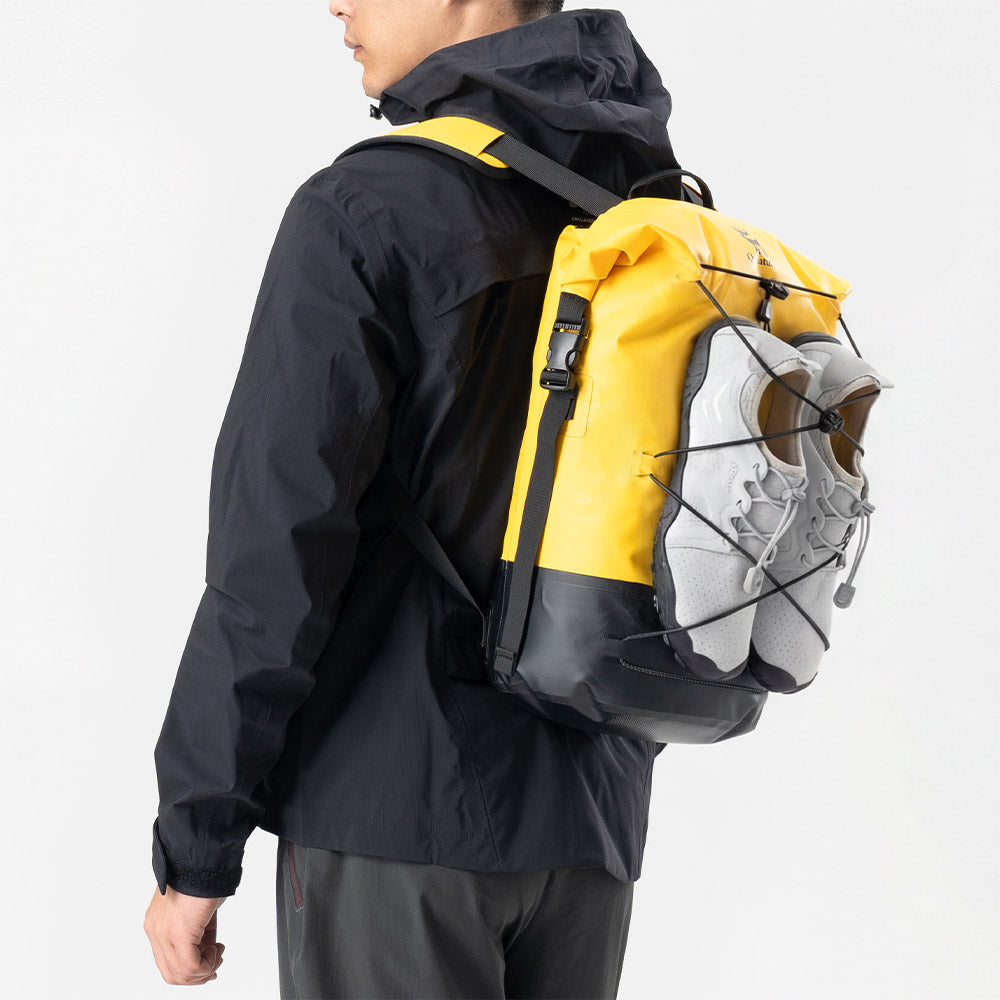 Qunature 防水バックパック 20L ロールトップ式 シームレス縫製