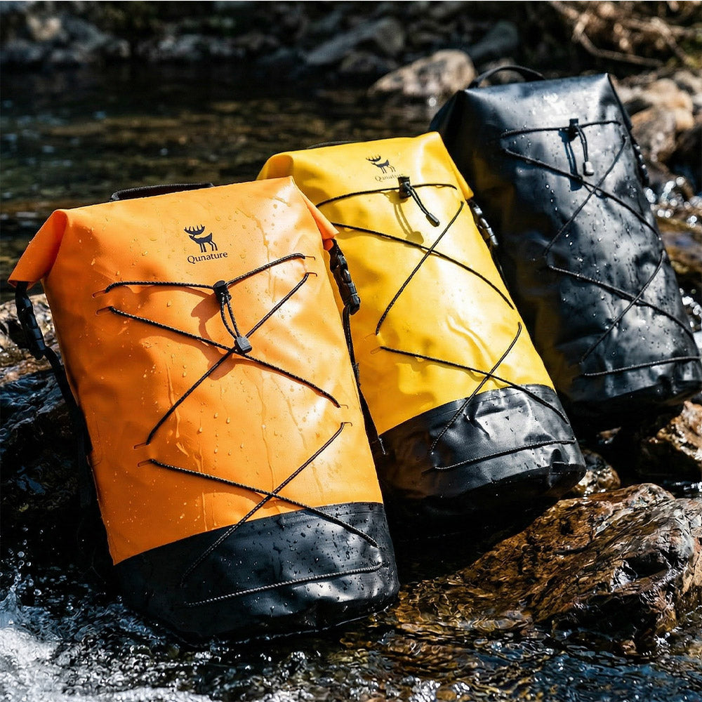 Qunature 防水バックパック 20L ロールトップ式 シームレス縫製