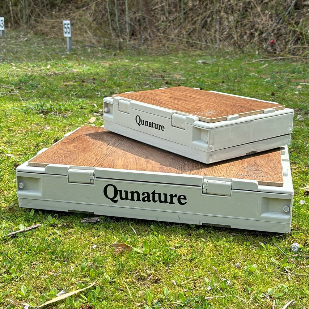 Qunature 折りたたみコンテナボックス 折りたたんだ状態