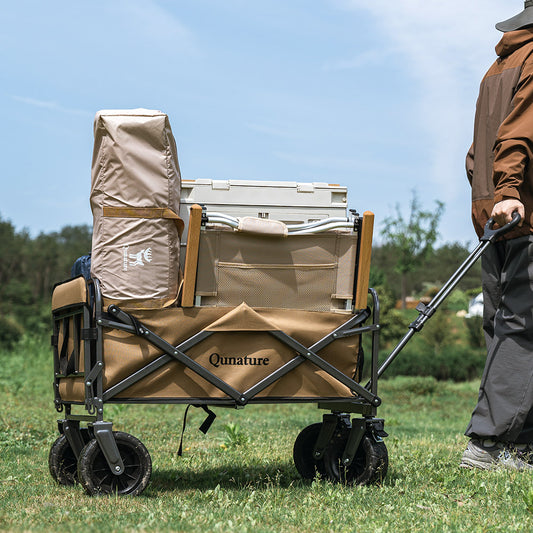 Qunature アウトドアワゴン 折りたたみ 大容量150L キャリーワゴン