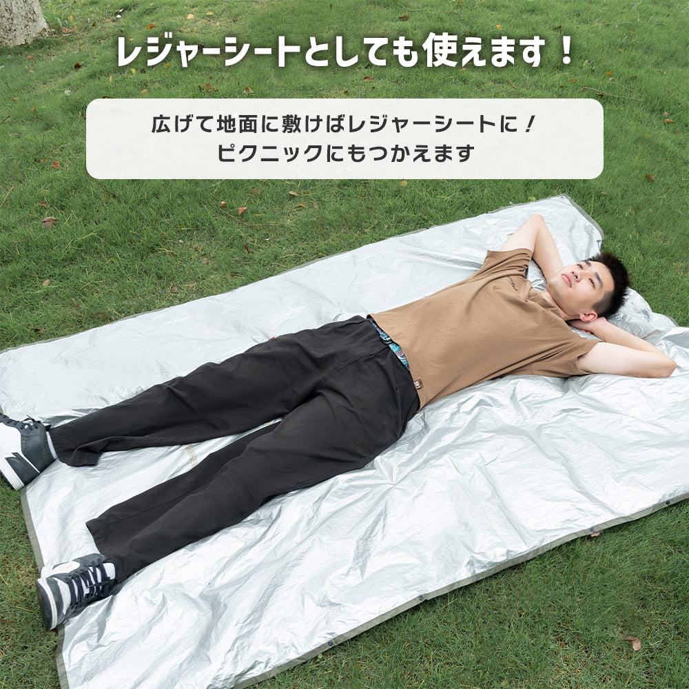 Qunature 多機能レインポンチョ 3WAY仕様 バックパック対応 耐水圧PU3000mm