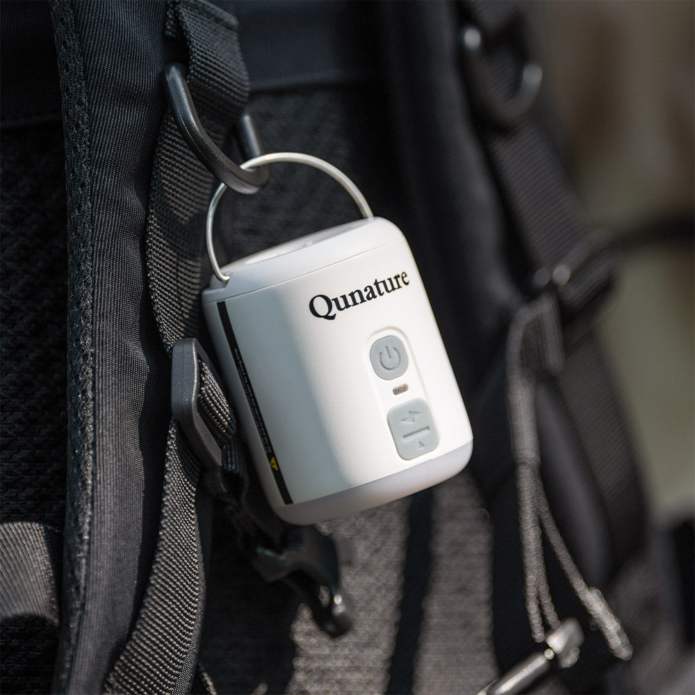 Qunature 電動ハンディエアポンプ Type-C充電式 空気抜き対応 ランタン機能搭載