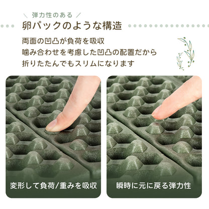 Qunature アウトドアクッション 折りたたみ 軽量約60g 断熱防湿