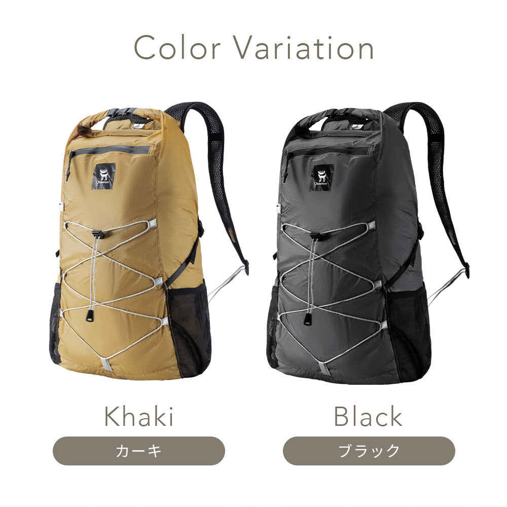 Qunature バックパック 22L 折りたたみ 撥水加工