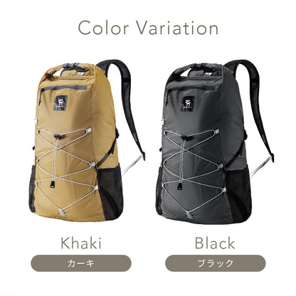 Qunature バックパック 22L 折りたたみ 撥水加工