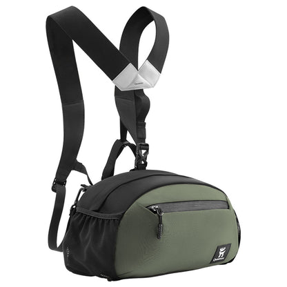 Qunature ウエストバッグ 7.9L Y字型ショルダーストラップ 背圧分散システム
