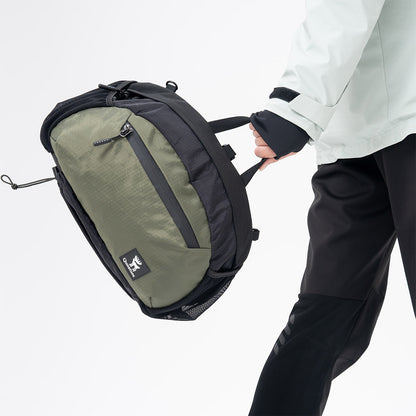 Qunature ウエストバッグ 7.9L Y字型ショルダーストラップ 背圧分散システム