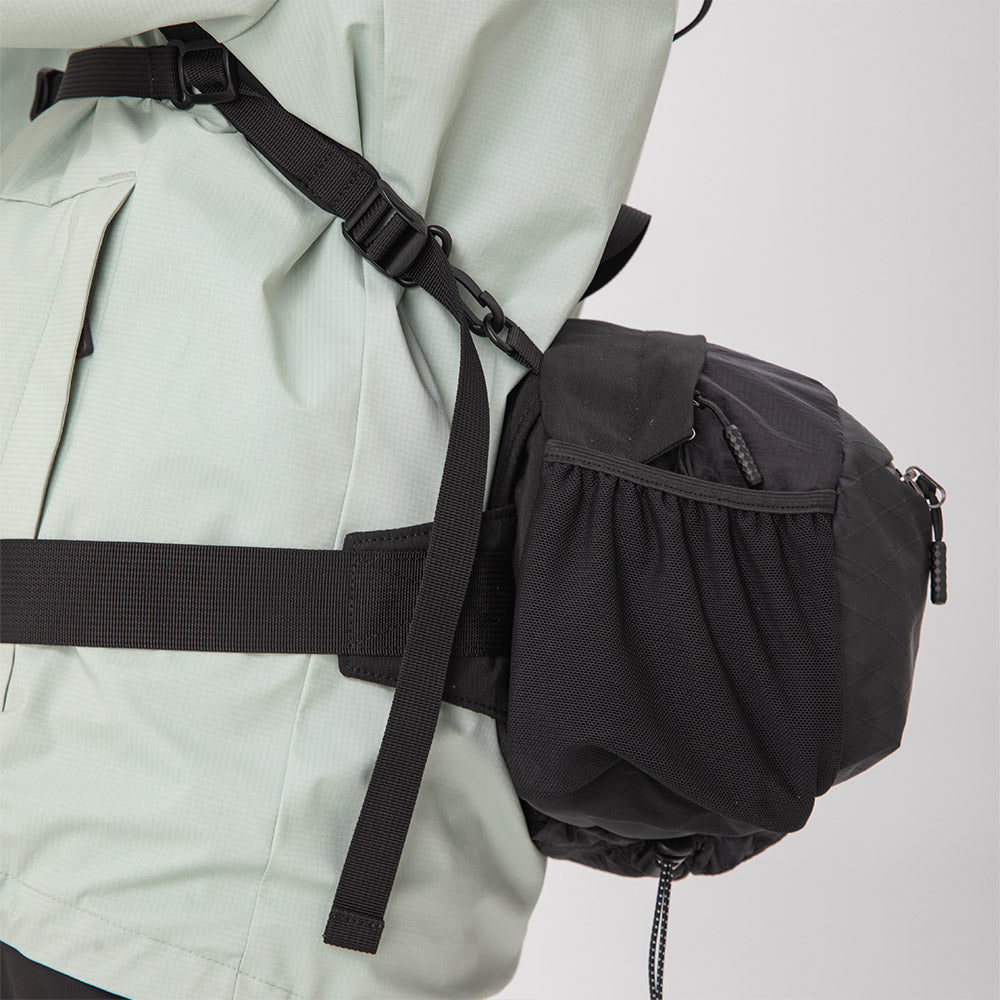 Qunature ウエストバッグ 7.9L Y字型ショルダーストラップ 背圧分散システム