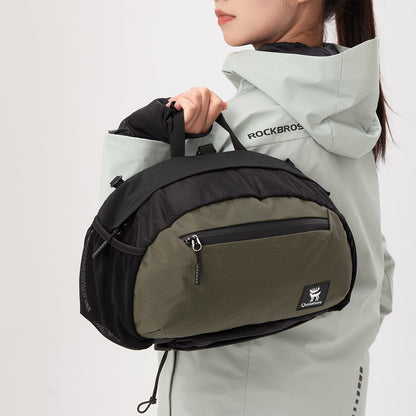 Qunature ウエストバッグ 7.9L Y字型ショルダーストラップ 背圧分散システム