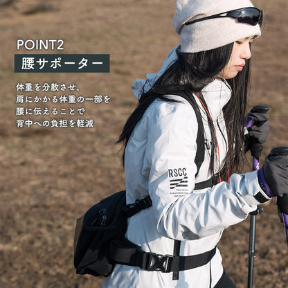 Qunature ウエストバッグ 7.9L Y字型ショルダーストラップ 背圧分散システム