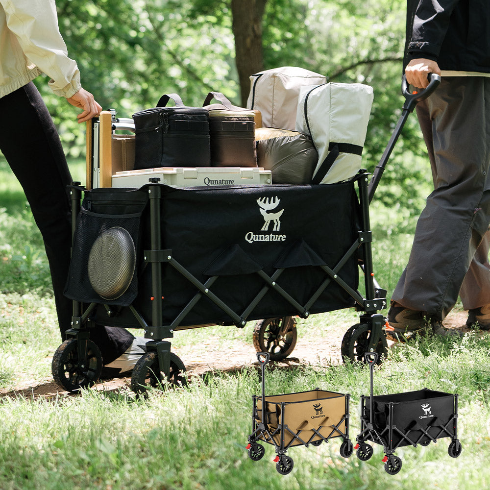 Qunature アウトドアワゴン 120L 耐荷重100kg 折りたたみ
