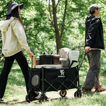 Qunature アウトドアワゴン 120L 耐荷重100kg 折りたたみ