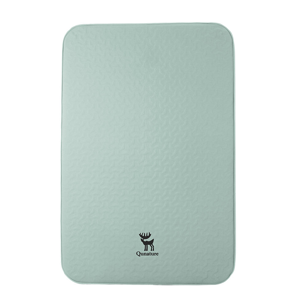 Qunature インフレーターマット 厚み10cm R6.0 手動ポンプ収納袋付き 防災