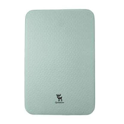 Qunature インフレーターマット 厚み10cm R6.0 手動ポンプ収納袋付き 防災