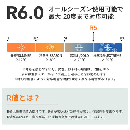 Qunature インフレーターマット 厚み10cm R6.0 手動ポンプ収納袋付き 防災 商品画像6