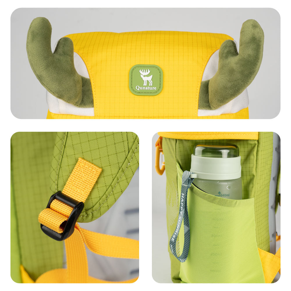 Qunature キッズリュック 8L 撥水 ホイッスル付き 反射テープ 子供用 商品画像12