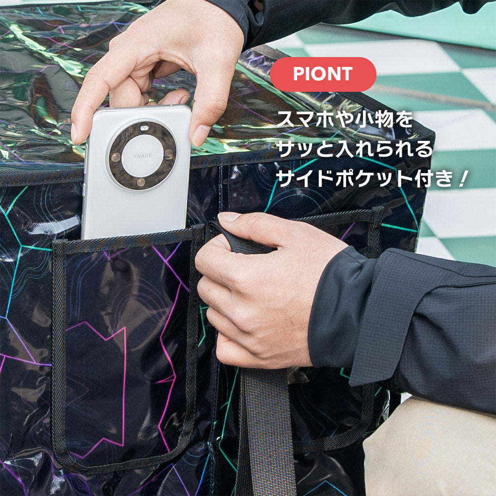Qunature ショッピングキャリーカート 75L 耐荷重50kg 折りたたみ