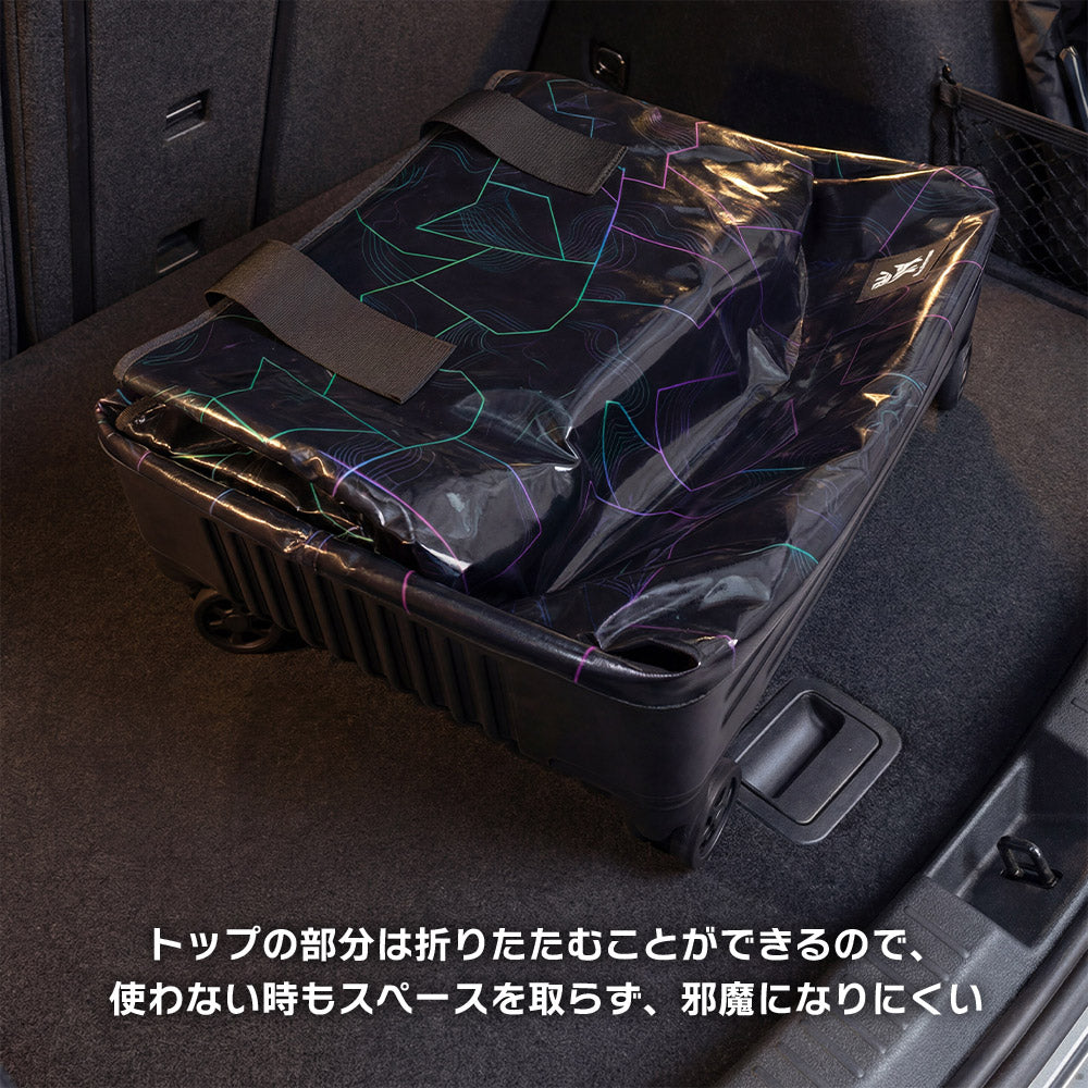 Qunature ショッピングキャリーカート 75L 耐荷重50kg 折りたたみ