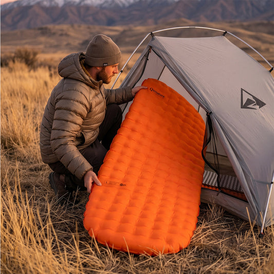 Qunature インフレーターマット 厚み8cm R値3.5 M/Lサイズ