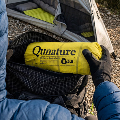 Qunature インフレーターマット 厚み8cm R値3.5 M/Lサイズ