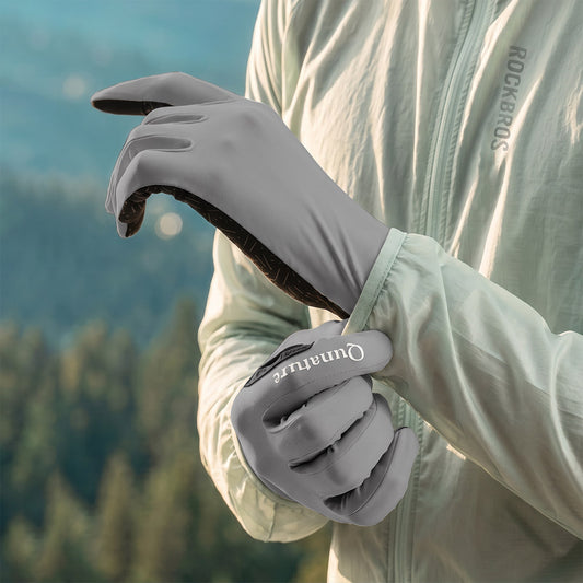Qunature アウトドアグローブ UPF50+ タッチパネル対応 吸汗速乾
