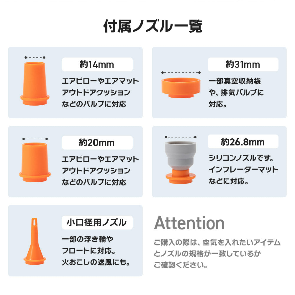 Qunature 超軽量エアーポンプ 29g 電動空気入れ USB-C給電