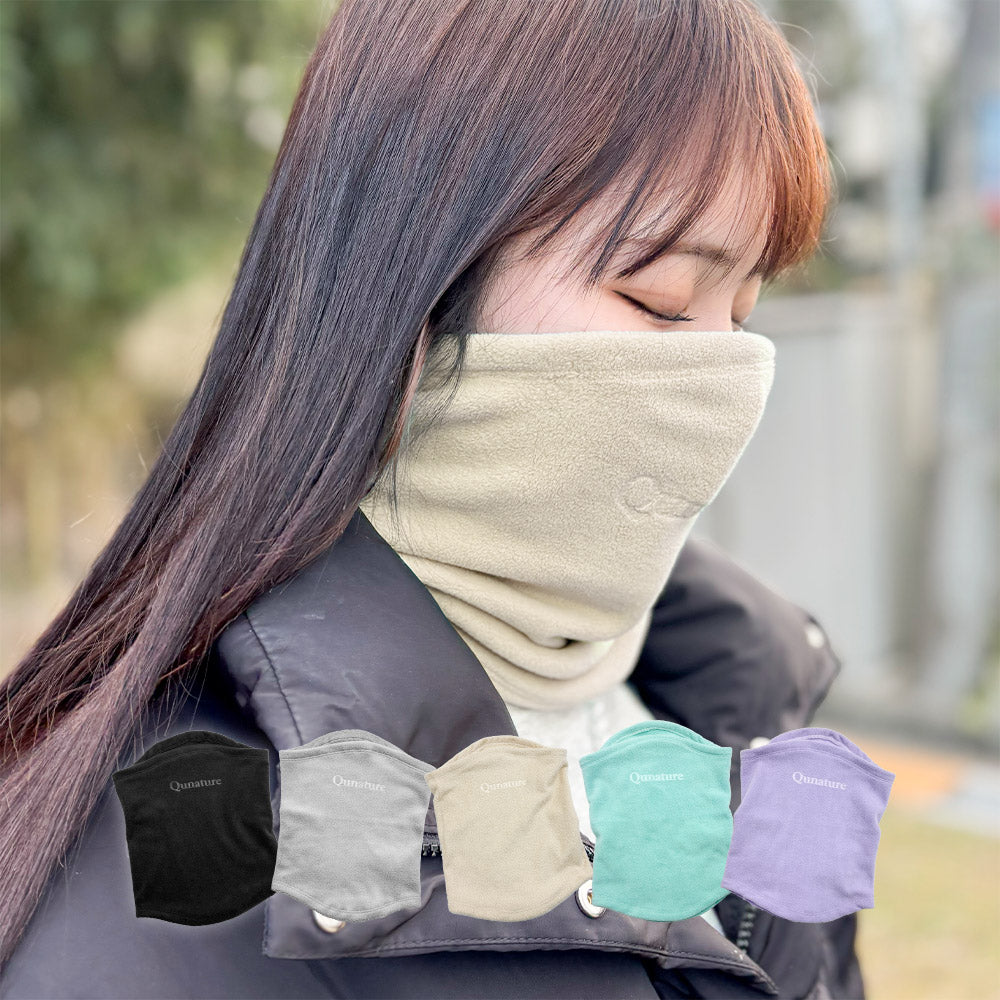 Qunature ネックウォーマー 薄手フリース 春 秋 冬 防寒